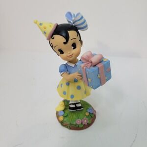 Dakin Demdaco Figurine Girl Birthday Party Hat Present Gift 2002